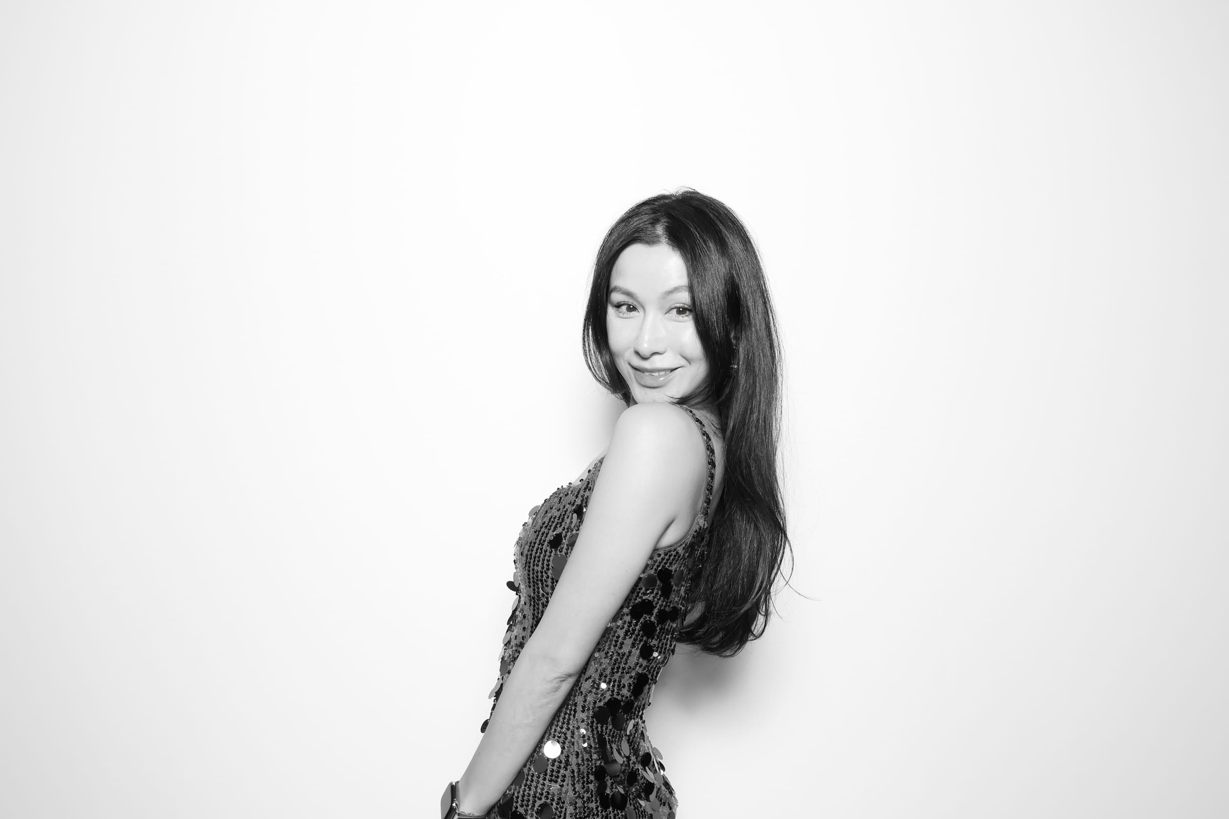 Chelsea Jiang in editorial black and white